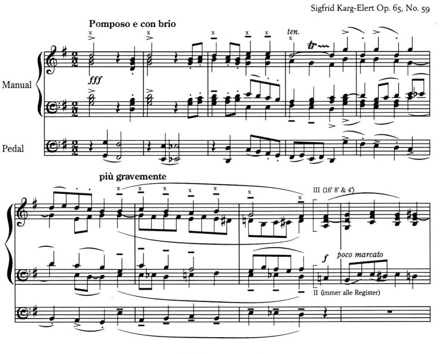 Karg Elert Nun Danket page 1 sheet music